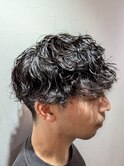 波巻きパーマ