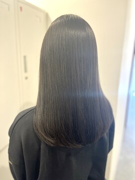 ピークスヘア(peaks hair) グレー ブラック　暗髪　赤みなし ナチュラルブラック ◎Aina