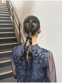 大人気20代30代◎結婚式成人式卒業式タイトアレンジ編みおろし