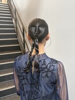 大人気20代30代◎結婚式成人式卒業式タイトアレンジ編みおろし