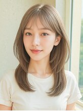 ノア 三宮店(NOA) 【NOA】モテ髪小顔ナチュラルワンカールレイヤー