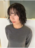 ボブパーマ/パーマボブ/レイヤーボブ/くせ毛風パーマ/前髪パーマ