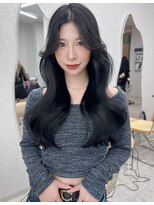 ボタン ハカタ(VOTAN hakata) 【前田七音】ブルーブラック/黒髪/ロングレイヤー