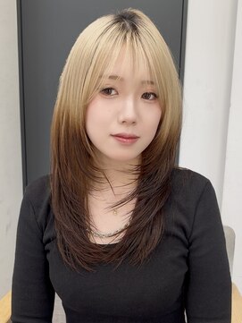 ビューシンサイバシ(VIEW SHINSAIBASHI) ルーツデザインブリーチレイヤーカットハイレイヤー10代20代