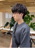 シャドウパーマツイストスパイラル刈り上げないショート