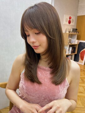 ガーデン 銀座(GARDEN) ミディアムヘア レイヤー 前髪カット 顔まわりカット カット