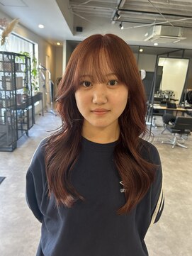 ナンバー(number+) 暖色カラーレッドブラウン