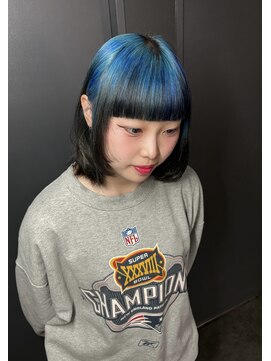 ゲームバイアランスミシー 心斎橋(GAME by Alan Smithee) デザイン／ダブルカラー／ケアブリーチ／エフェクトブリーチ