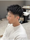 メンズショート/アップバング
