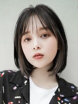 ギークス(GEEKS)&nbsp;【GEEKS渋谷】イヤリングカラー/冬カラー/伸ばしかけボブ/透明感