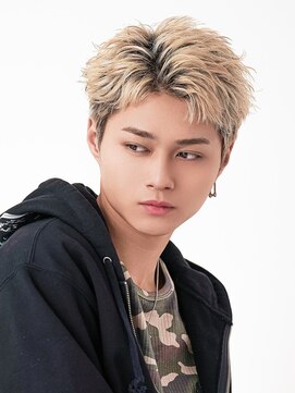 センス 渋谷 宇田川交番前(SENSE) スパイキーショート/ブリーチ/フェザーパーマ/ブルーブラック