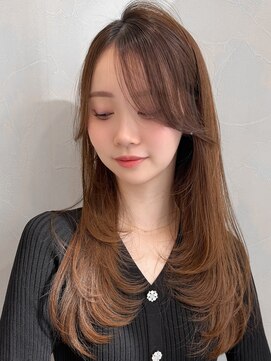 アグノス 青山(Agnos) セミディ斜めバングモテ髪美髪前髪くせ毛風カール外ハネボブ