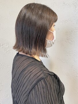 ペイジヘアー(paige hair) 切りっぱなしボブ/ボブ/ミニボブ/透明感カラー