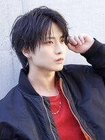 エイド 本店(aid) シースルーコンマバングショート無造作ソフトツイストパーマ