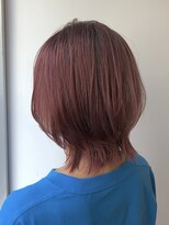 ジーナ 吉塚(Zina)&nbsp;ボブウルフ×カシスピンク【福田】吉塚美容室 髪質改善 暖色