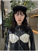 ワンホンレイヤー/ミルクティーブロンド/ダークブルー/一宮