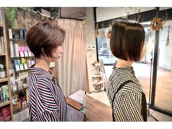 テラスオブベル(TERRAS of belle)の写真/《満足度をとことん追求！[切ってよかった]と思えるSTYLEへ―。》お客様の骨格に合わせたCUTで小顔魅せも◎
