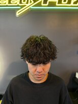 グリーディーフォックス 三軒茶屋(GreedyFOX) 波巻き/マッシュパーマ/ウルフ/ハイライト<理容室>三軒茶屋