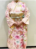 可愛いを詰め込んだ☆『振袖着付け＋ヘアセット』☆早朝料金無し