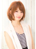 大人かわいいシフォンボブ