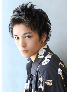 ブラン 天王寺(Blanc) 【Blanc天王寺】無造作ショート_ワイルドアップバング side re1