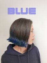 ビーハイブ ギフト(BeeHIVE GIFT) 外ハネブルーボブ裾カラー