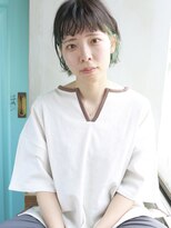 バース(BIRTH)&nbsp;天神【BIRTH】インナーカラー×ウエーブミニボブ　2