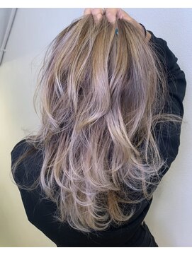 ロアールメイ(LOAOL mei) 【バレイヤージュ】グレージュ/ベージュ/アッシュ