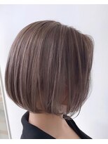 ヘアギャラリーグラス(Hair Gallery glass) ボブ、グレージュ