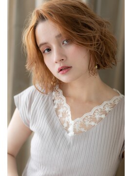 カバーヘア ブリス 大宮西口(COVER HAIR bliss) 外国人風透け感ハイトーンカラーこなれミディシャギーボブZ大宮