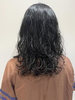 ウクラ バイ レシッド 池袋(uchla by rcid) こなれミディ/セミディリッジウェーブパーマ/エアリーカール前髪