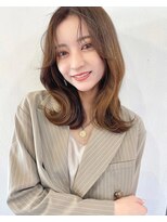 リコバイアフロート(riko by afloat)&nbsp;顔まわりレイヤー/ショコラアッシュ/韓国ヘアー/サイドバング