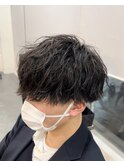 ツイストスパイラルパーマツイストパーマメンズマッシュパーマ