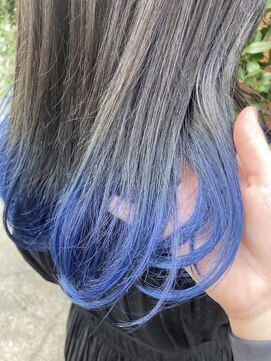 ネオヘアー 曳舟店(NEO Hair) 裾カラーブルー/グラデーションカラー/アッシュカラー/曳舟