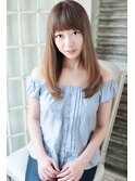 重めバング×うる艶ストレート＊森本ひろか＊
