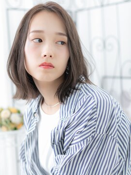 エイトサロン 八潮(8salon) 八潮/髪質改善/艶感ミントアッシュ×ワンレンくびれヘアh