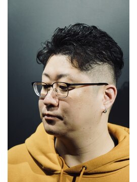 銀座 シノ 本店(shino) ビジネス フェード かきあげ メンズパーマ