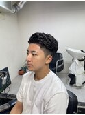 メンズカットマッシュパーマカルマパーマフェードツーブロック