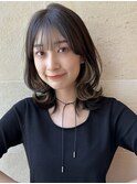 ミディアム/くびれレイヤー/レイヤーカット/顔周りカット/銀座
