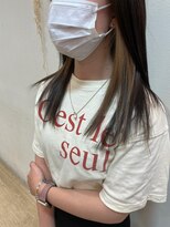 ヴォーチェ フォーヘアー(VOCE for hair)&nbsp;ブロンドアッシュインナーカラーセミロングストレート