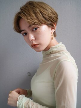 マルツ 銀座(maltu) ことりベージュニュアンスカラーハンサムショート