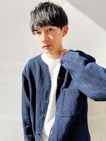 ファルベ(Farbe) スペインカールスパイキーショートブルーブラックフェザーパーマ