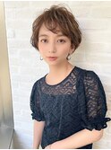 《前地 麻衣》ゆるふわショート/透明感カラー