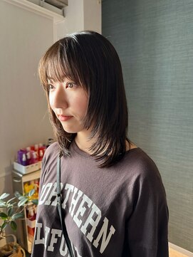 アム(amu) ワンカール/レイヤーカット/顔まわりレイヤー/ミディアムヘア