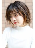 ゆるふわパーマ、ショートボブ