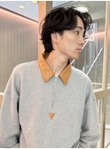 men's/メンズ/ブルーブラック/フェザーパーマ/サーフカール/田町