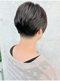 大人刈り上げマッシュショートナチュラルレイヤー30代40代50代