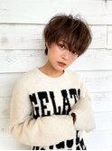 クラウドマッシュマロンブラウン☆シースルーバング