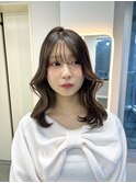 ミルクティーベージュ/中明度カラー/ブリーチカラー/艶カラー