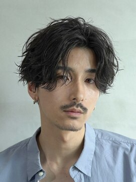 フィフス 仙台(fifth) ニュアンスパーマ毛流れセンターパートウルフフェザーパーマ